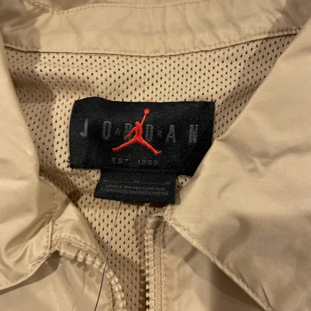 Nike‎ Air Jordan Flight MVP Lightweight Tan Brown Jacket FD7423-200 Men Sz M NWT